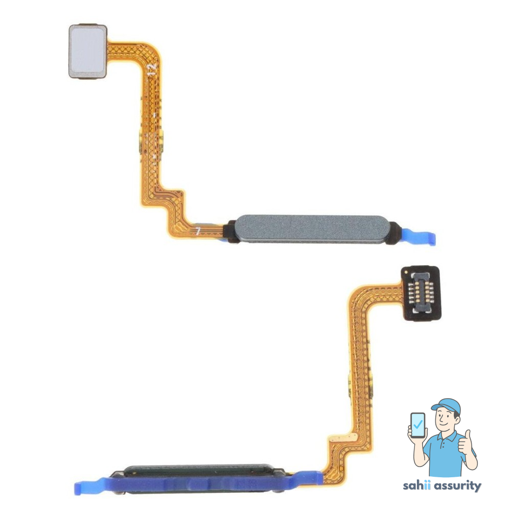 Fingerprint Sensor with Flex Cable for Xiaomi Redmi 10 Prime Black